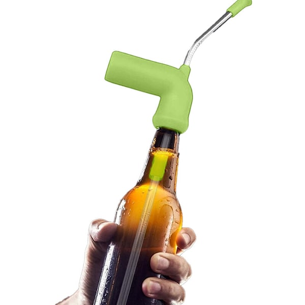 Bar Party Öl Snorkel Tratt Dispenser för Drickspel, Vårfest, College, Husfest grön
