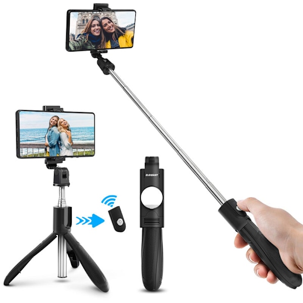 Selfie Stick, Bluetooth Selfie Stick med Trådlös Fjärrkontroll, 3-i-1 Selfie Stick Stativ för Android iOS XS Max XR x 8s Huawei P20 P30 Mate Pro Jmax