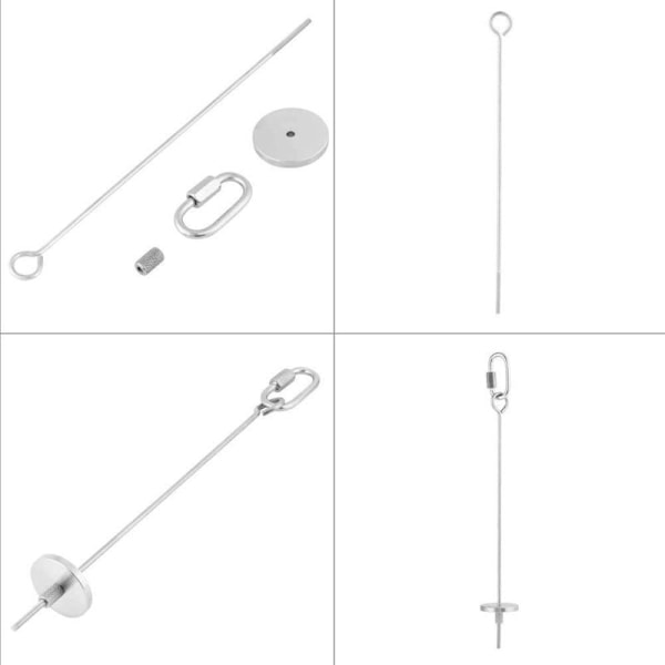 Papegojaleksak Rostfritt Stål Papegojfrukthållare Papegojspett Papegojbur Förvaringsspel för Undulater Burar, Papegojor Fåglar, Undulater, Parakiter (12 cm)