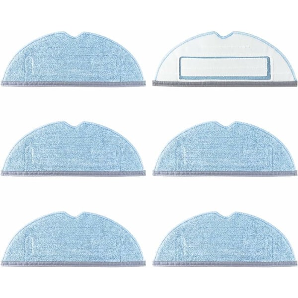 Set med 6 extra mikrofiberdukar för dammsugare Xiaomi Roborock T7S T7S PLUS S7 Rengöringsdukar för RoboRock S7
