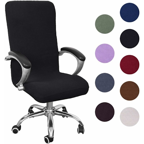 Kontorsstolsöverdrag Universal Stretch Mikrofiber Tvättad Kontorsstolsöverdrag Stretch Fåtöljsöverdrag Bekväm Chefstol