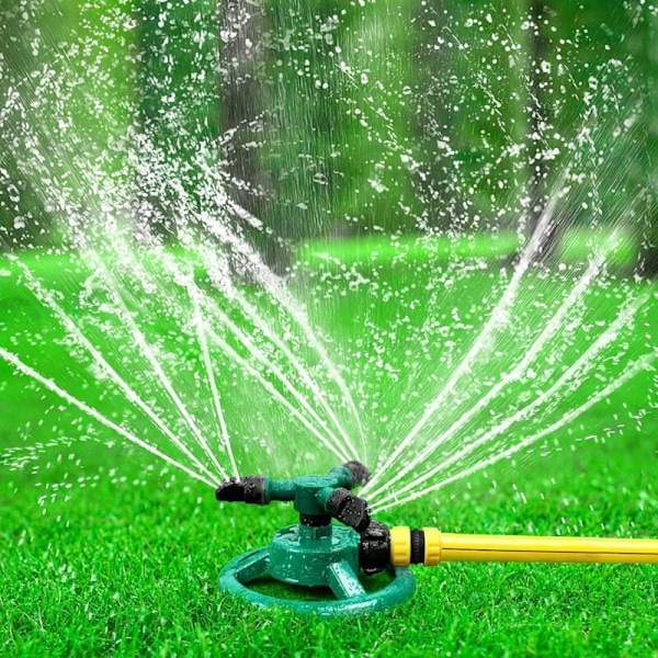Trädgårdssprinkler, 360 Grader Justerbar Rotationsgräsmatta Sprinkler, Stort Område, Multifunktionell Trädgårdssprinkler, Lämplig för Växtbevattning och
