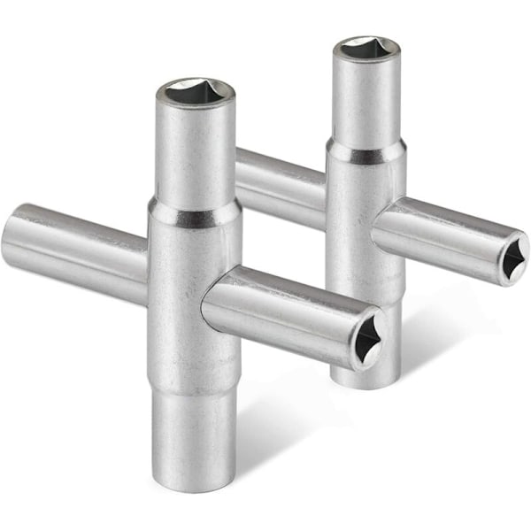 Vattennyckel Kranverktyg Krannyckel 1st (4-i-1 Krannyckel - Silver)