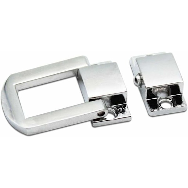 1 Pack Spänne Toggle Lås Hasp Lås Hasp Bröst Lås Trälåda Lås - Silver - 25mm