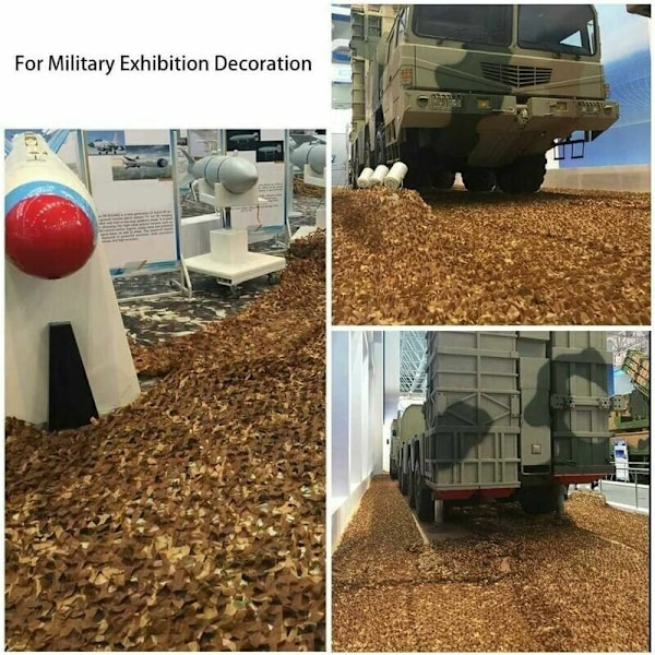 Militär Kamouflage Nät Förstärkt Kamouflage Nät 4x6m Kamouflage Nät Woodland Kamouflage Polyester Oxford Lättviktig Hållbar Solskydd Solskydd