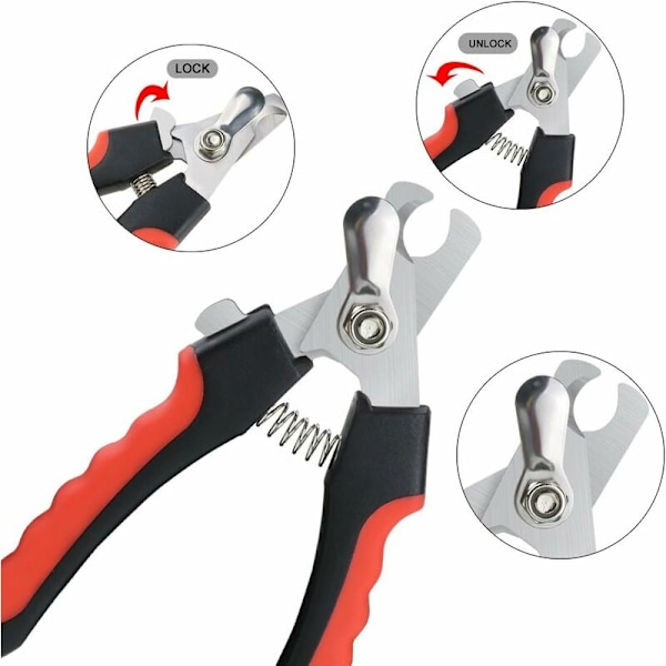 Klosax för hundar och katter Klosax Klippare med nagelfil - Röd - Essential Grooming Kit