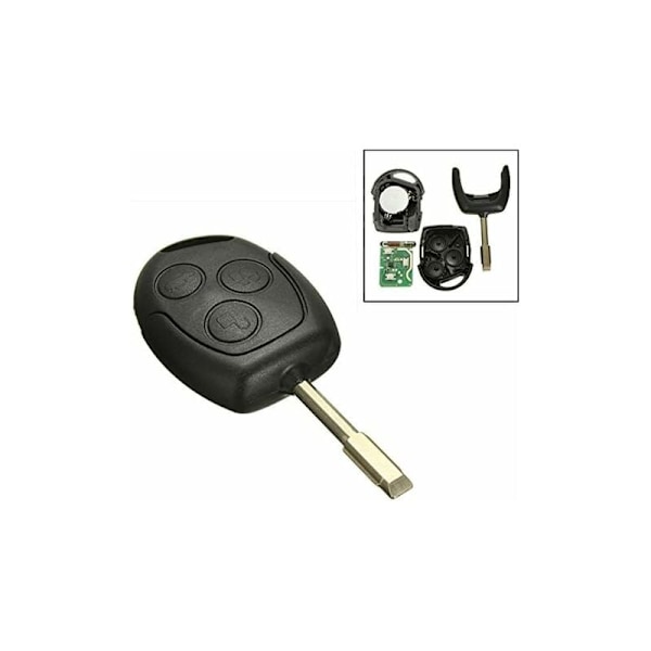 1 st 3-knapps 433MHz fjärrnyckel FOB för Ford/Mondeo/fiesta/focus/KA transit