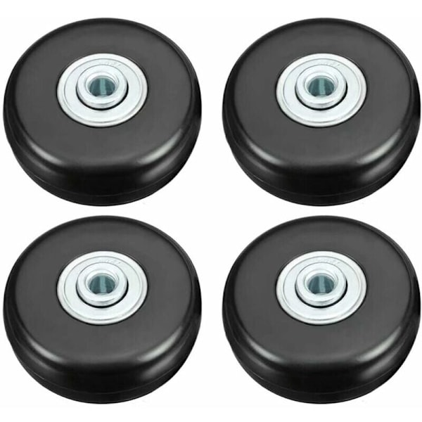 Resväska Hjul, Tunga Resväskor Reparation Hjul 50mm Gummi Tyst Universal Swivel Hjul Ersättning Transport Ersättningshjul 4st för