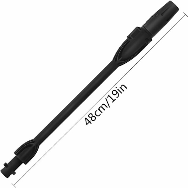 Trycksättningsrengöringslans med Justerbar Munstycke för Karcher Modeller K2 K3 K4 K5 K6 K7 150Bar 48CM