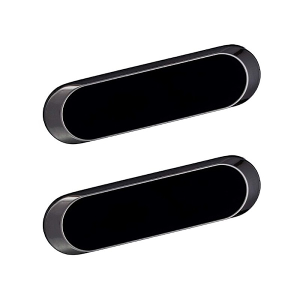 2 st Magnetisk Smartphonehållare - Rotationsbar för Bilinstrumentbräda Mobiltelefon Universal Väggmagnet (Svart)