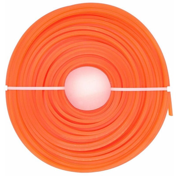 Universal Trimmerlina, 3,0 mm Nylonlina, Tjock Tråd för Grästrimmer med Bump Head för Trädgårdsarbete (Kvadratisk, 3 mm)