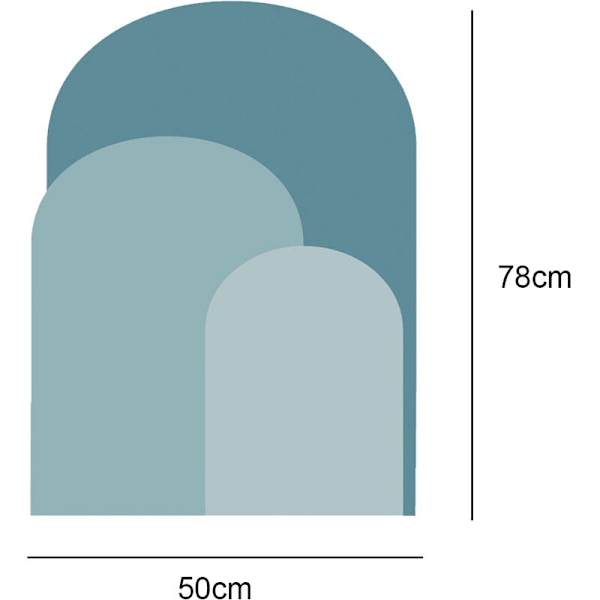 Båge Väggdekal Sänggavel Bakgrundsväggsdekoration D