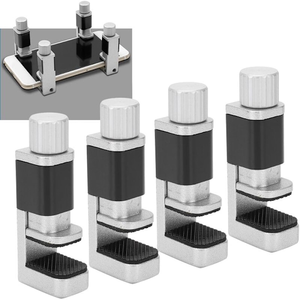 Telefon Skärm Reparationsverktyg, Justerbar Skärm Fixeringsklämma, Skärmklämma Fixeringsverktyg, Kompatibel för Mobiltelefoner, Surfplattor, Böjda Skärmar (4 st)
