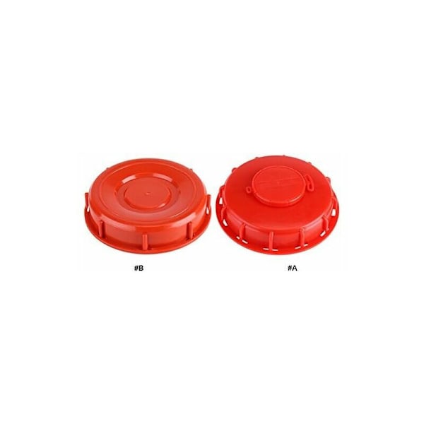 IBC-tanklock, 1000L Tonnage Ventilationslock för Vätsketankar, Röd Plast 245mm