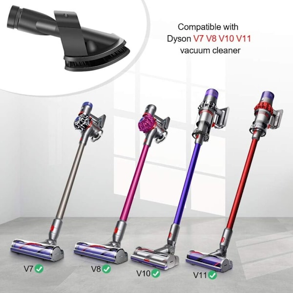 Djurdammsugareborste Kompatibel med Dyson V7 V8 V10 V11, Dammsugarset för Medel- eller Långhåriga Hundar och Djur