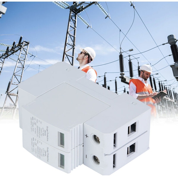 DC-överspänningsskydd, 1000V Överspänningsskydd Hushållsfotovoltaiskt Överspänningsskydd Överspänningsskydds Enhet (2P 40KA)