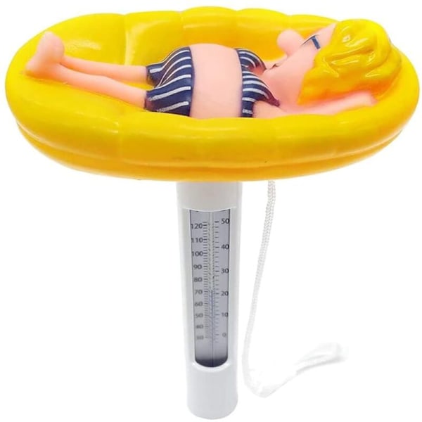 Flytande Pooltermometer, Stor Lättläst Dammtermometer, Cartoon Baby Pooltermometer för Simbassänger, Badvatten, Spa, Badtunnor,