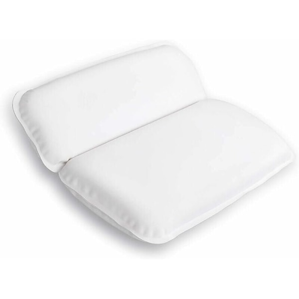 Vattentät Halksäker Badkudde Spa Badkudde Ergonomisk Badkudde Vit (39 x 31 cm)