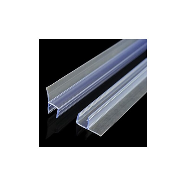 Böjd Duschtätning 2 Stycken Duschglasdörrtätning Längd Duschdörrtätning Botten Duschdörrtätning Badrumsduschtröskel Tätning Glas Tjocklek 6 mm