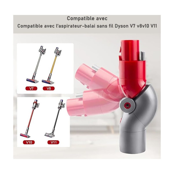 （2 stycken）970790-01 Snabbkoppling Låg Kabinett Adapter för Dammsugare för Dyson V7 V8 V10 V11