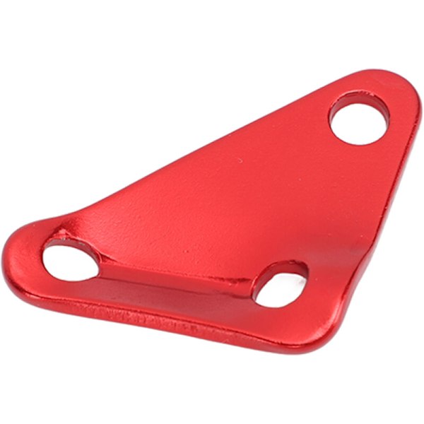 10 st Aluminiumlegering Triangel Tält Repklämma, Ultralätt Stark Paracord Spännare, Repjusterare för Camping Röd