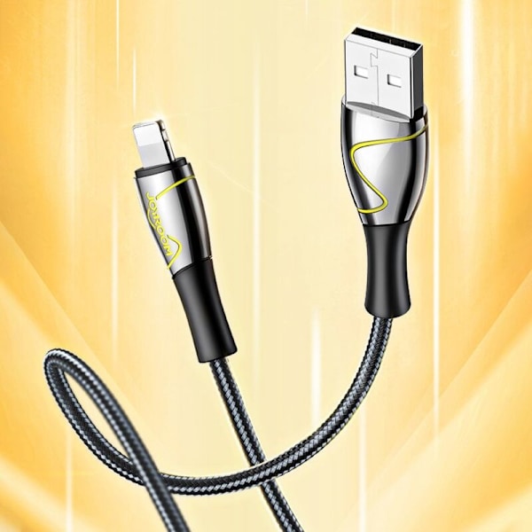 Mermaid Series iPhone USB - Lightning 2.4A Kabel 2m svart