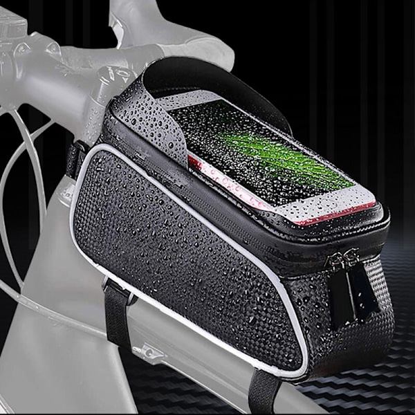 Cykeltelefonväska för styret - Vattentät cykelväska med pekskärm för mobiltelefon, cykelhållare för mountainbike, topprörsväska, cykeltelefonfäste, mobiltelefonskal
