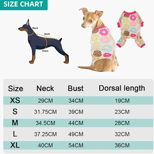 Hundkläder Fyra Ben Kläder Husdjur Bekväma Pyjamas XL