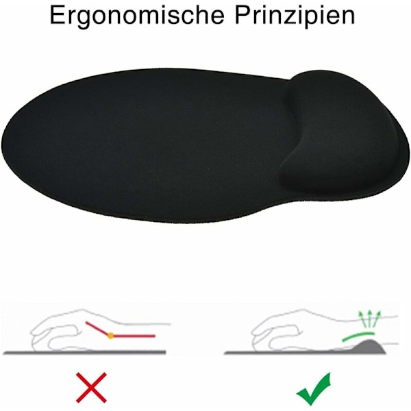 Musmatta med Gelhandledsstöd, Komfort med Ergonomiskt Handledsstöd