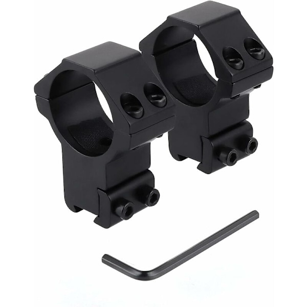 Taktisk Montering Ring Hög Profil 30mm Kikarsiktesringar Passar 11mm Dovetail-skena