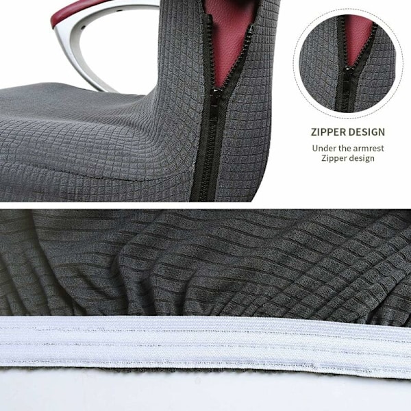Kontorsstolsöverdrag Universal Stretch Mikrofiber Tvättad Kontorsstolsöverdrag Stretch Fåtöljsöverdrag Bekväm Chefstol