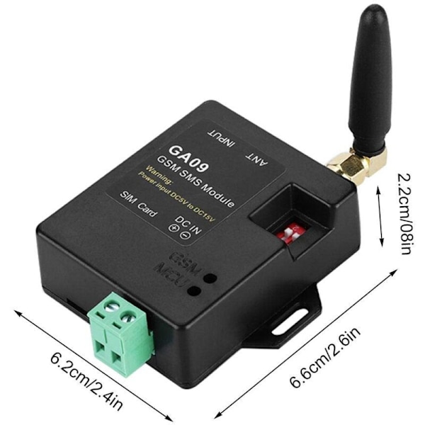 GSM Trådlöst Larm System, GA09 Mini Larm Box Antenna Intelligent SMS Text Samtal Auto Larm för Hem, Industriell Fabrik, Lager, Kontrollrum