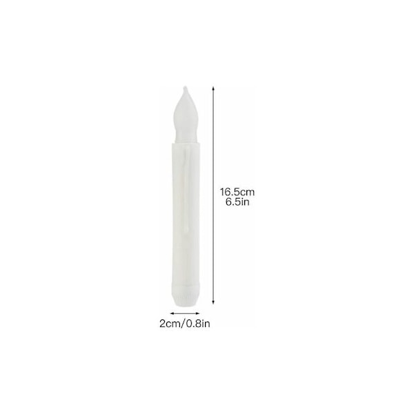 LED-ljus Fake Flameless LED-ljus, Batteridrivna, 12 st