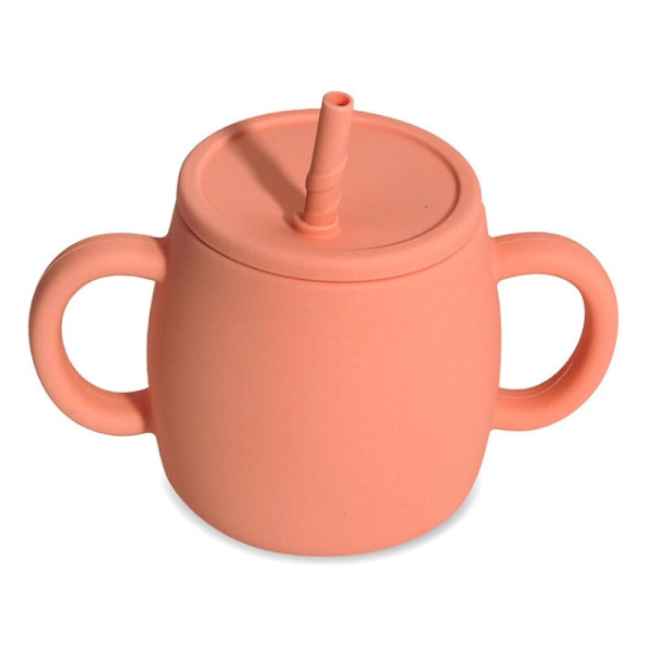 Silikon Babyträning Koppar Osplitterlig Toddler Sippy Cups med Sugrör Toddler Cups stil 5
