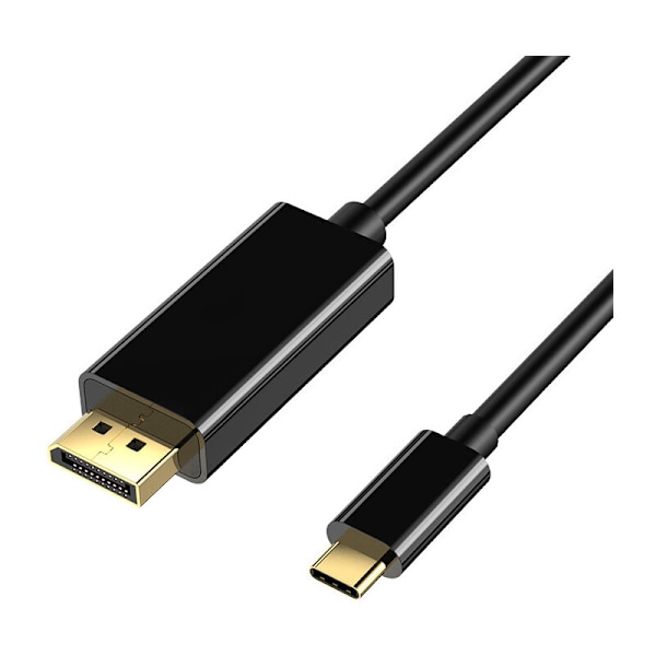 USB Type C (Thunderbolt 3) till DisplayPort 4K60hz UHD-kabel, 3M USB-C till DisplayPort hane till hane-adapter guldpläterad kabel