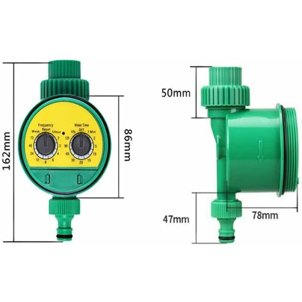 Automatisk Bevattningstimer Vattentrimmer Klocka med Flera Bevattningsprogram för Trädgård Växthus Jordbruk
