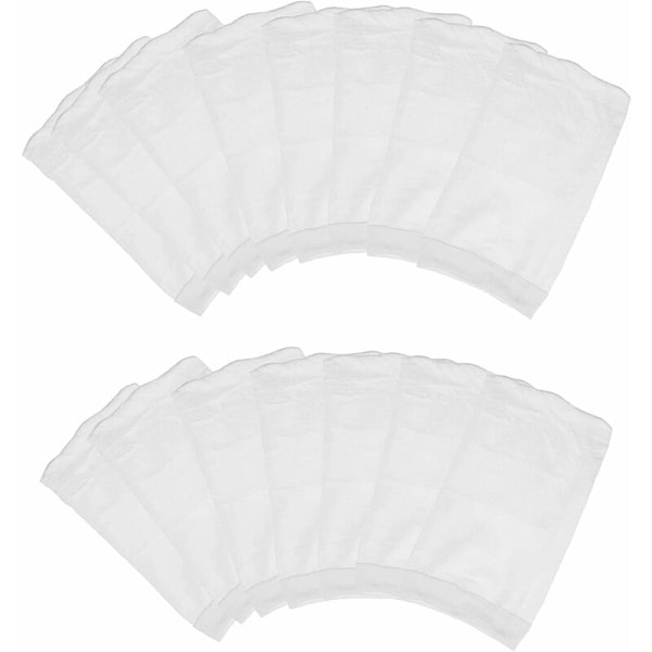 Mikropool Dammsugarfilterpåsar Kompatibla med Pool Blaster Water Tech Catfish, Max CG, Aqua Broom och Andra Pool Blaster Dammsugare (Paket med 20)