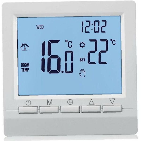 Gaspanna Termostat Batteridriven Termostat 1.5v Drivs Temperaturregulator för Pannor Veckovis Programmerbar