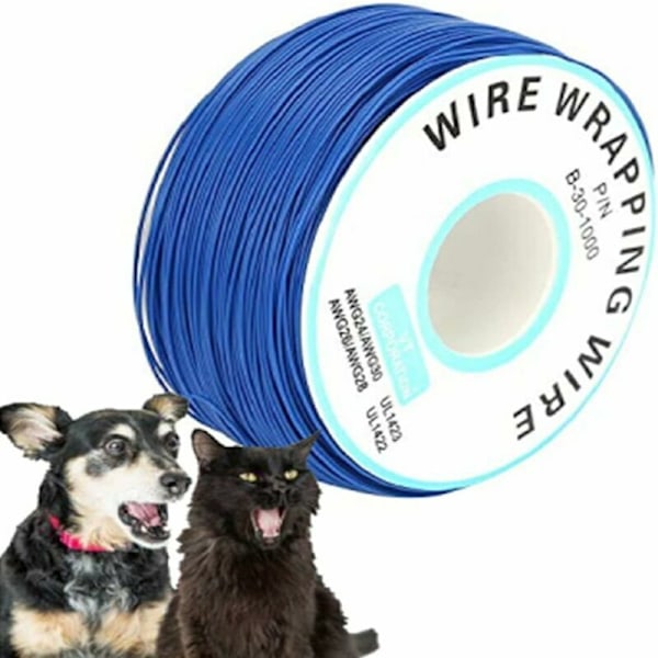 Pet Stakettråd, 300M/984ft Elektrisk Stakettrådsrulle Kabel Hund Underjordiskt Solid Elektriskt Hundstaketssystem (Rulletråd)