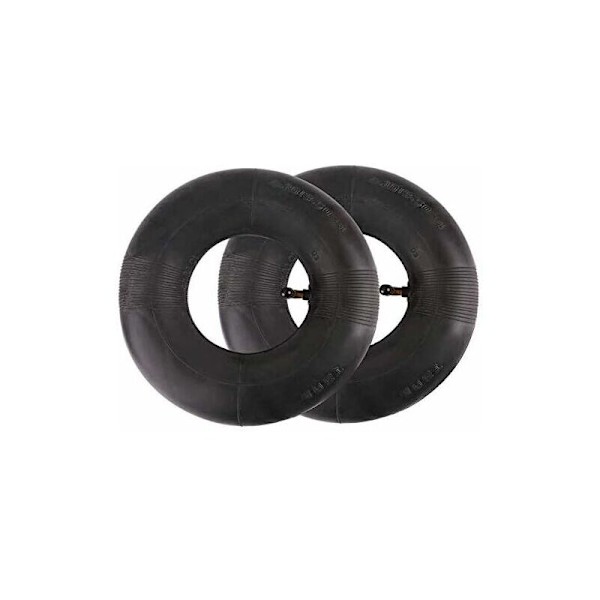 2-pack 410/350-6 Micro Tiller Inner Tubes 4.10/3.50-6 Pneumatiska Böjda Trummor för Vagnar, Transportvagnar, Trädgårdsvagnar, Gräsklippare