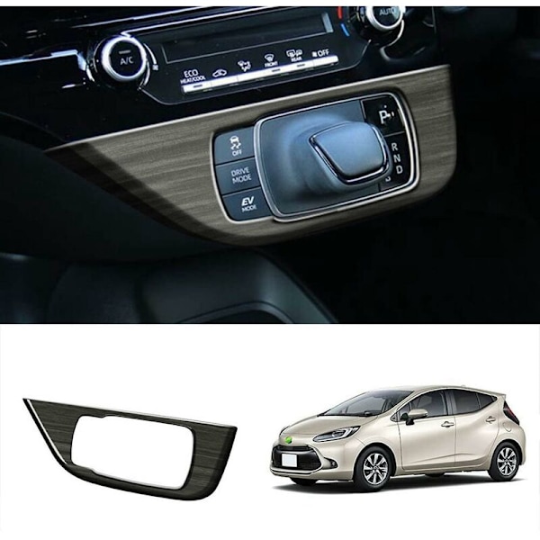 Abs Inredning Bil Växelknopp Panel Cover Sticker Trim List Car Styling Bildelar För Aqua 2021