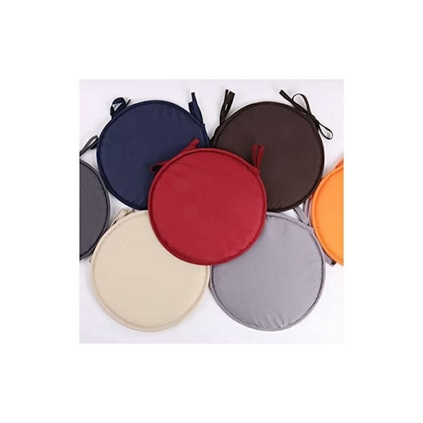 Set med 4 Runda Sittdynor Runda Stolsdynor Stolsdynor Dynor för Matrum Trädgård Hem Kontor Kök (Beige)