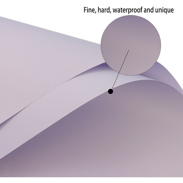 Blompapper Blombukett Presentförpackning Tillbehör Monokrom Vattentät 20 ark Taro lila