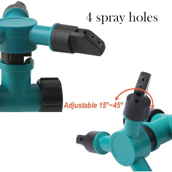 Trädgårdssprinkler, Set med 3 Automatiska Bevattningssystem, Droppbevattningssystem, Trädgårdsbevattningssystem, Bevattningssystem för Trädgård, Gräsmatta, Fältbevattning
