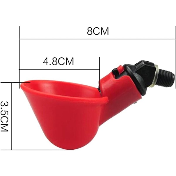 3-pack Automatisk Vattenare för Kycklingar, Vaktel, Ankor och Fjäderfä