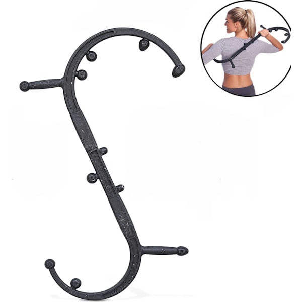 Triggerpunktsmassager, massér ryggen med krogstang