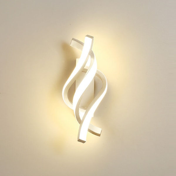 Indendørs væglampe, moderne buet design LED væglampe 16w white