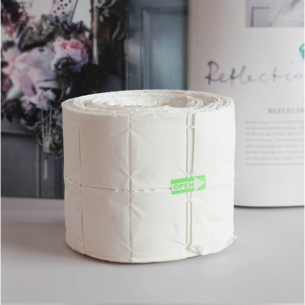 500 fnugfri pads, negle wipes på rulle Hvid
