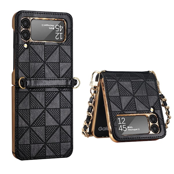 Puhelinkotelo ketjulla Galaxy Z Flip 3 5G:lle black