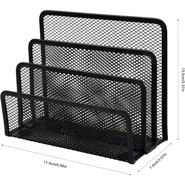 Metallisk Brevholder, Katalogsamler med 3 Rom